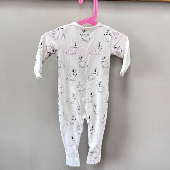 Monica & Andy Organic Cotton Rabbit Romper / One Piece- Size 6-9m - Picture 4 of 4